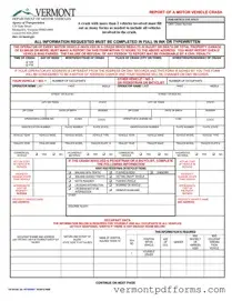 Free Vermont Report Form